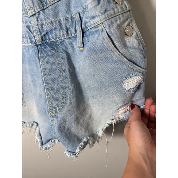 We the Free People June Shortall‎ Overalls Size 25 - Picture 5 of 8